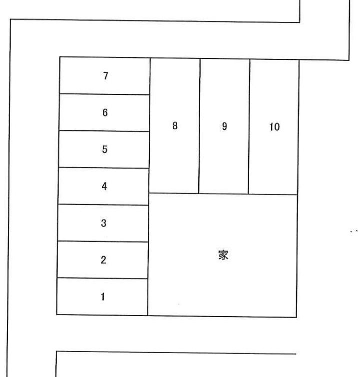 三原第三駐車場の駐車配置図