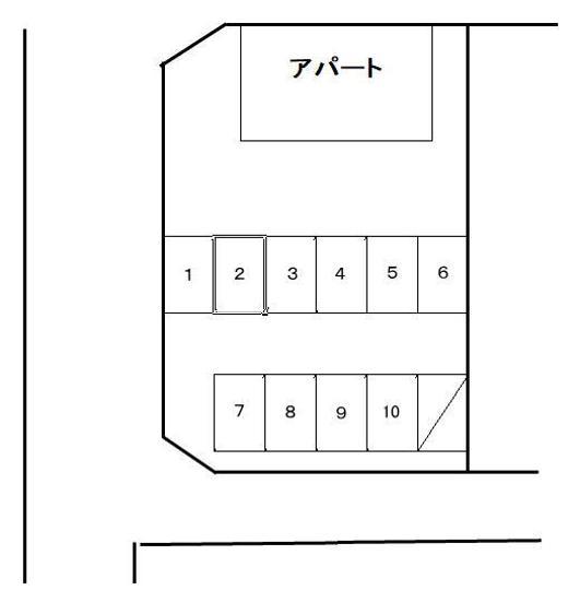 ルミエール駐車場の駐車配置図