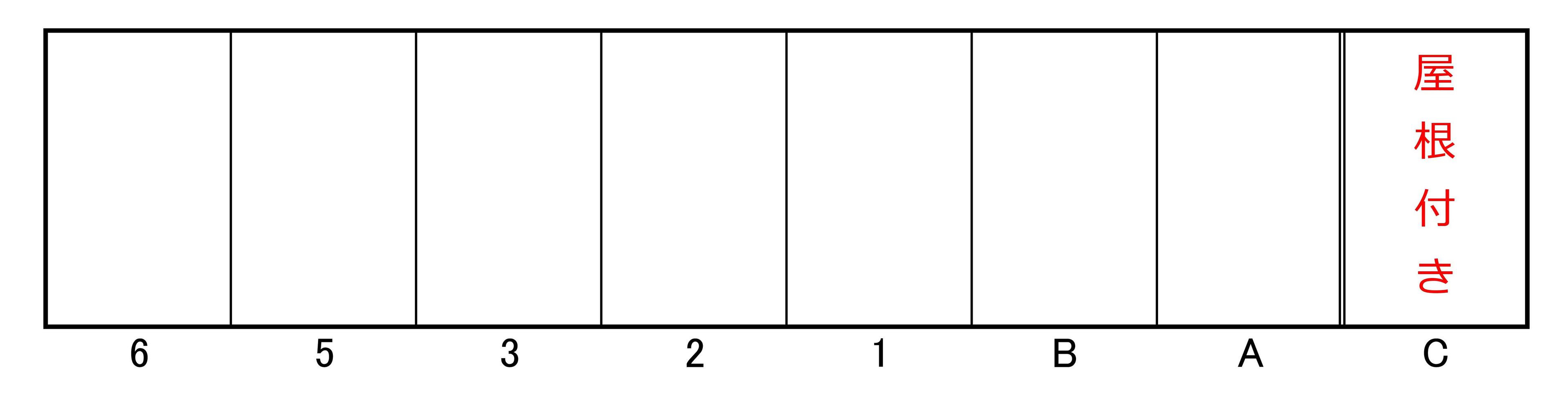 本町駐車場の駐車配置図