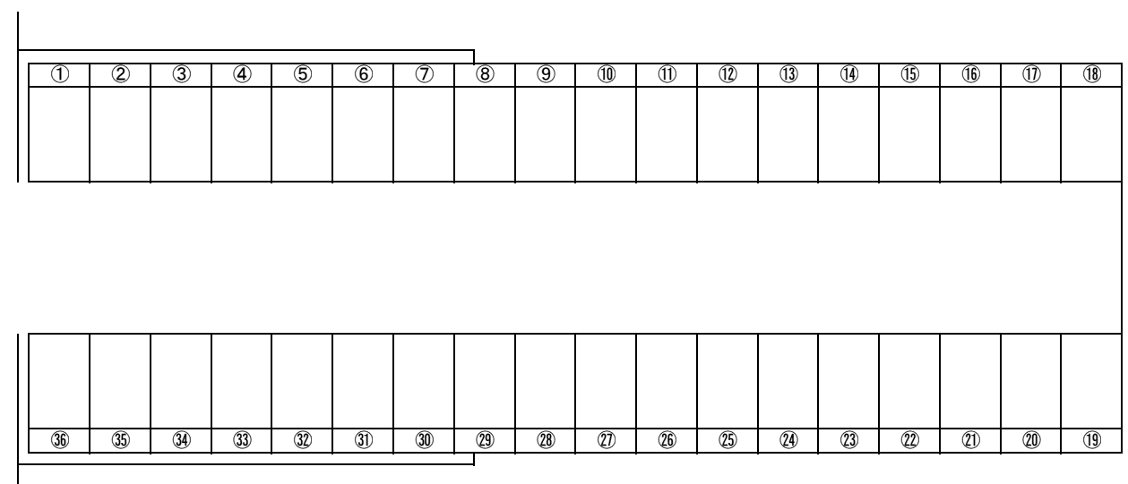 Nパーキングの駐車配置図