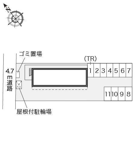 エスポワール(13654)の駐車配置図
