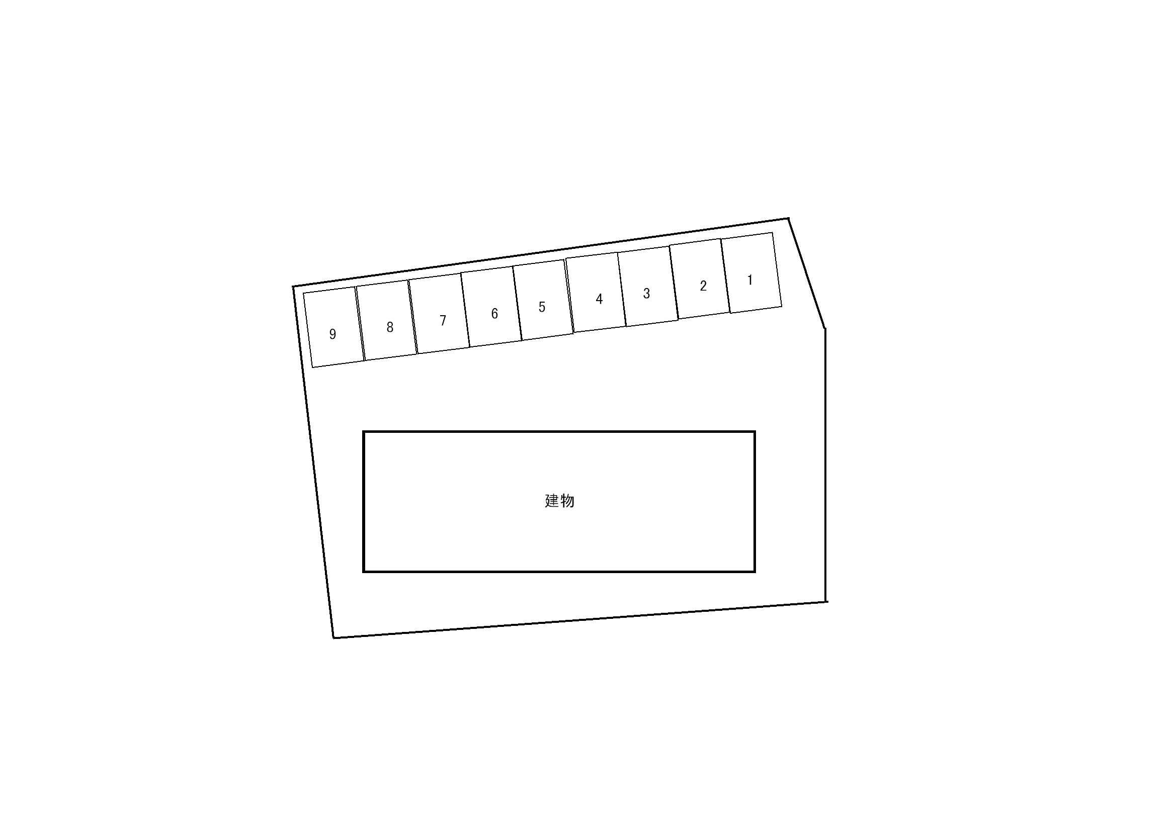 ブラン フルール駐車場の駐車配置図
