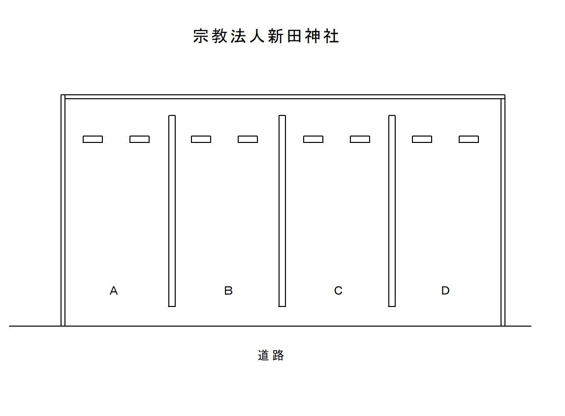 鋼管通310駐車場の駐車配置図