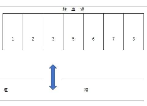 佐藤煙草店月極駐車場の駐車配置図