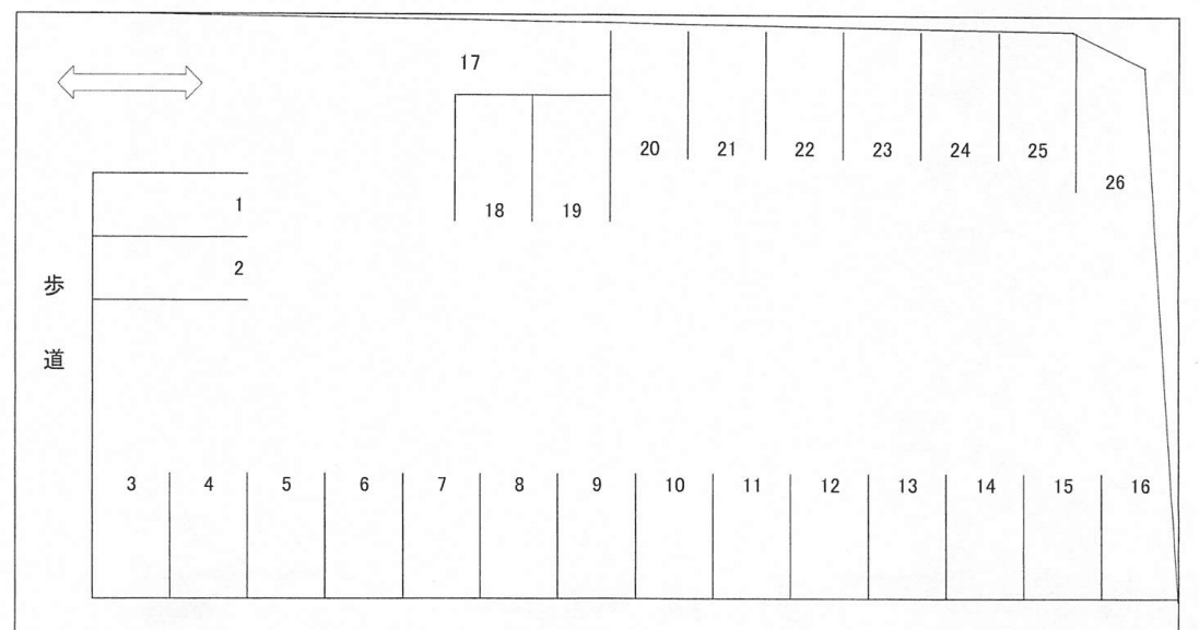 浅川ホンダパークの駐車配置図