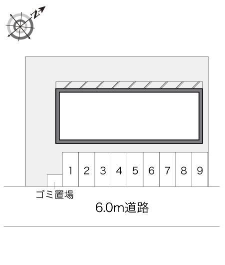 セントラル米子(21158)の駐車配置図