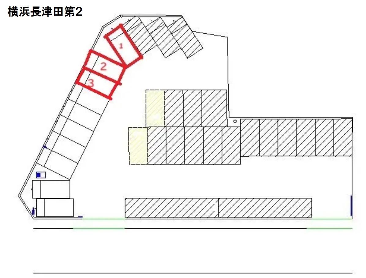 横浜長津田第2の駐車配置図