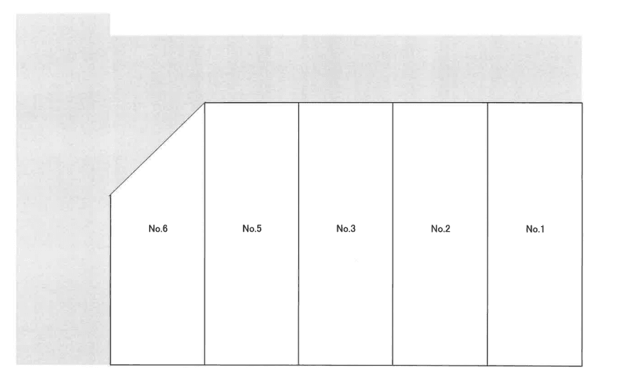 片山ガレージの駐車配置図