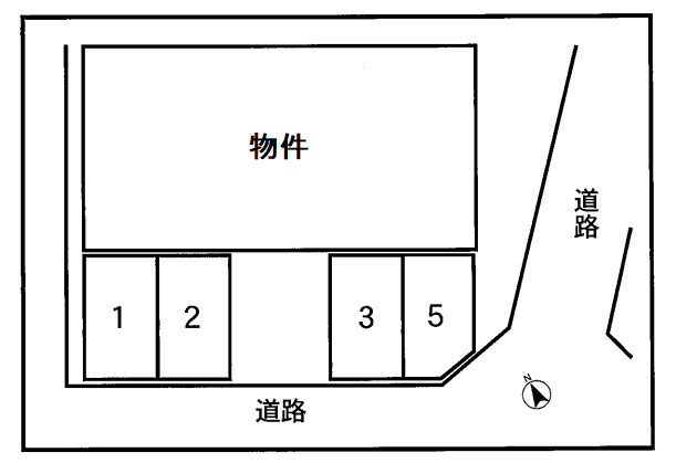 Bonheur(ボヌール)駐車場の駐車配置図