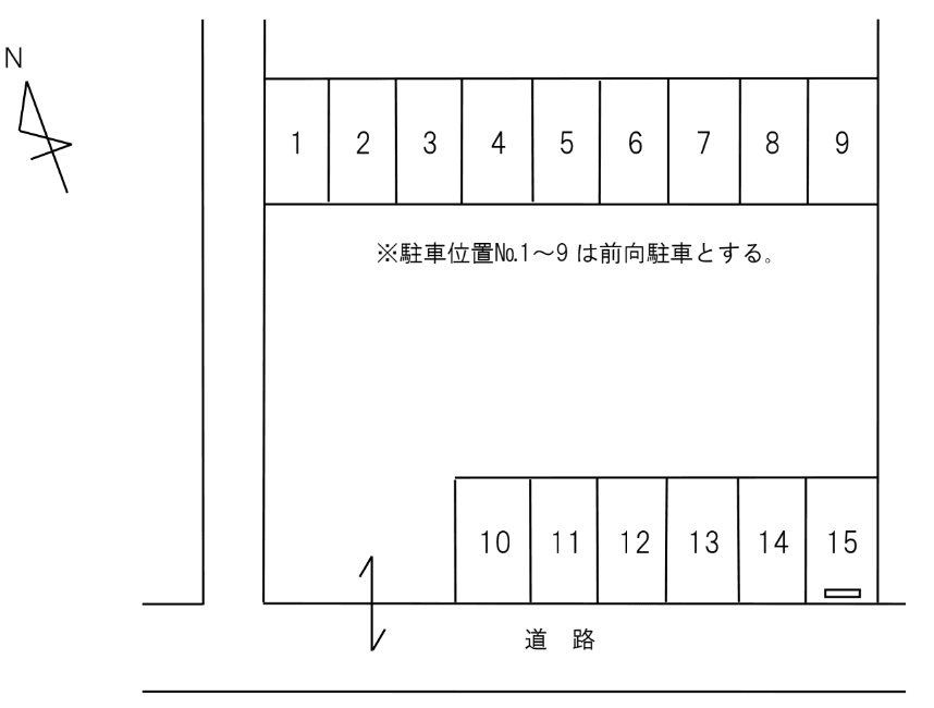 TP015 宮廻H - Touchiの駐車配置図