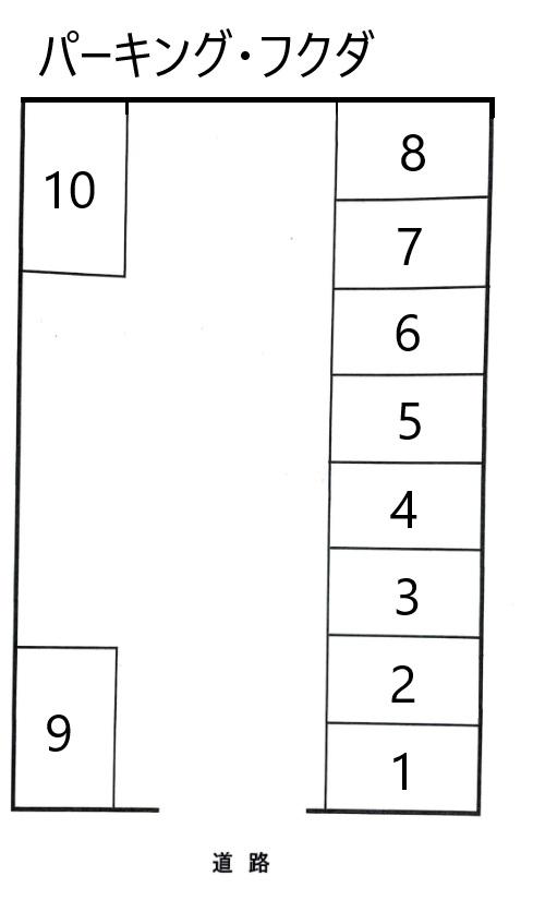 パーキング・フクダの駐車配置図