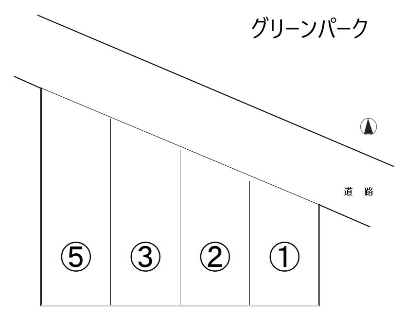 グリーンパークの駐車配置図