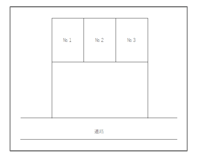 中田南419駐車場の駐車配置図