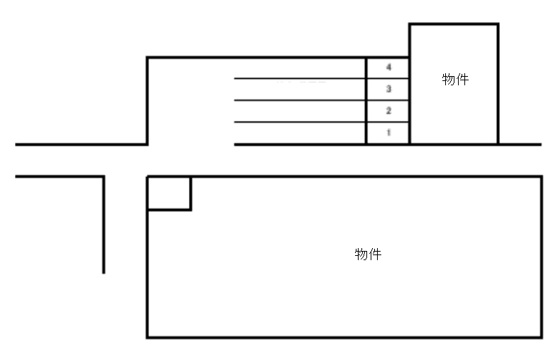 東鈴木第一駐車場の駐車配置図