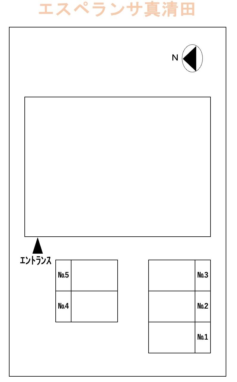 エスペランサ真清田の駐車配置図