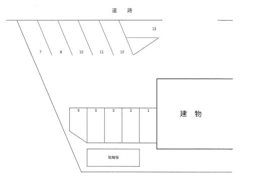 ケーティーマンション駐車場の駐車配置図