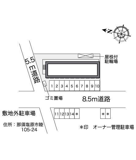 睦(25344)の駐車配置図