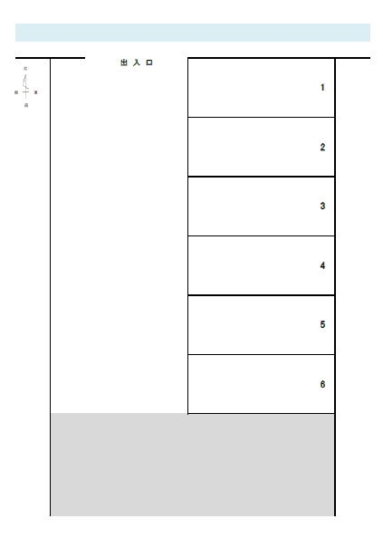 西高瀬川八幡町ガレージの駐車配置図