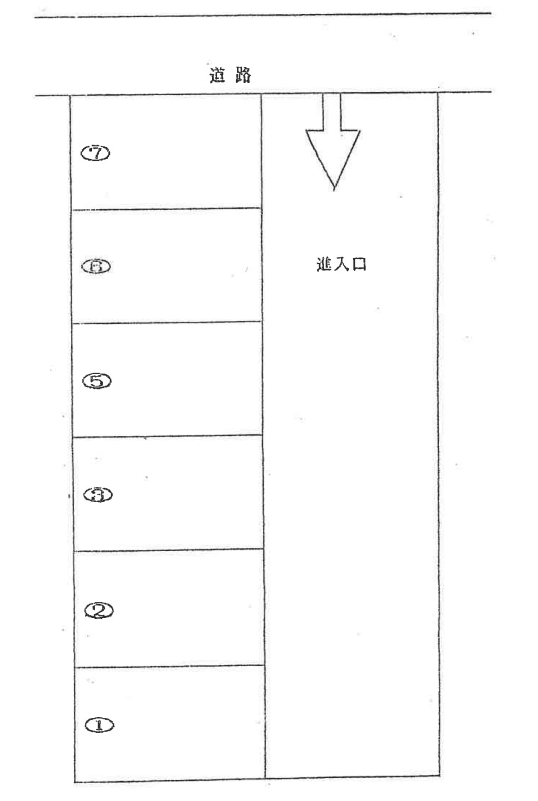 竹市野並駐車場の駐車配置図