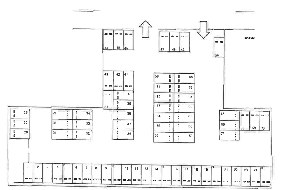 KF-Park野里の駐車配置図