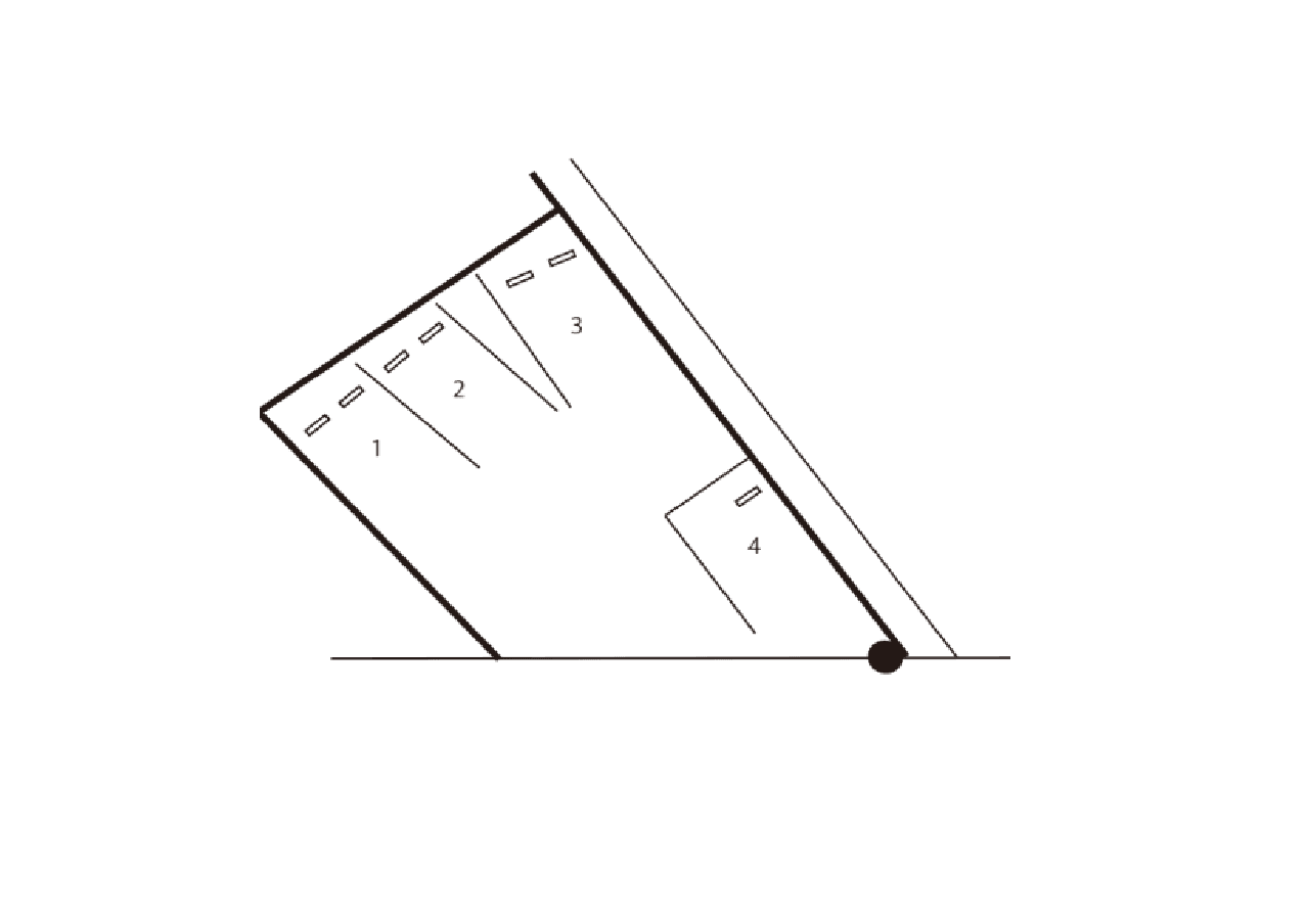 TM三笠2丁目駐車場の駐車配置図
