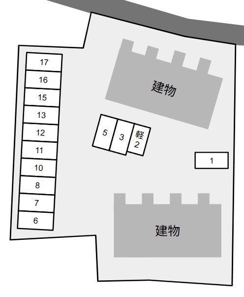 Sunrise Ō Aの駐車配置図