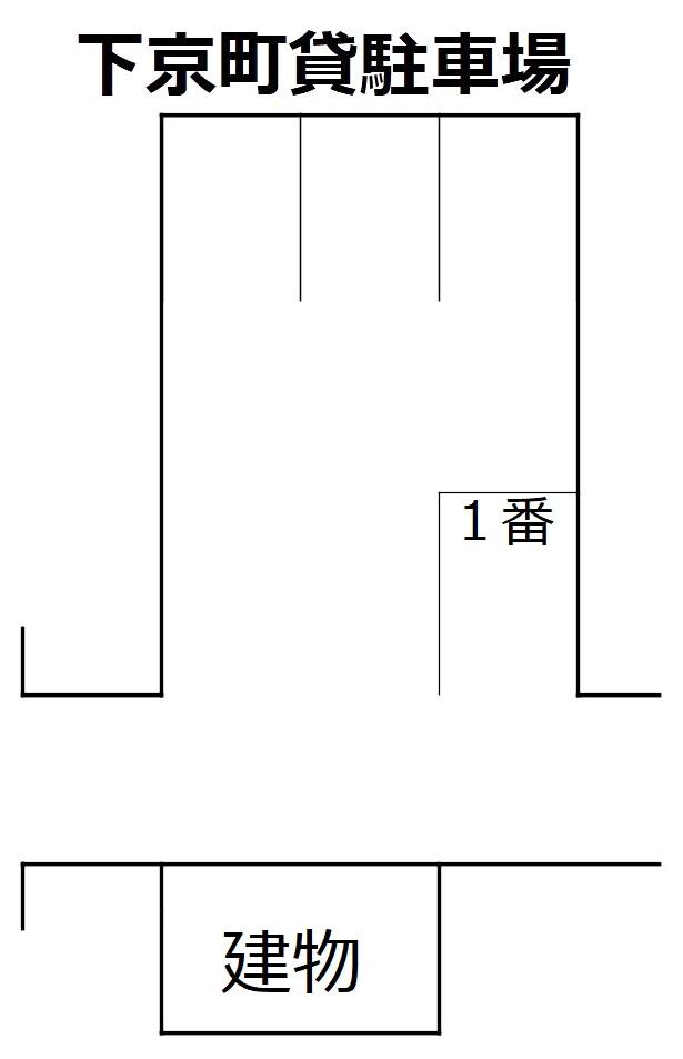 下京町貸駐車場の駐車配置図