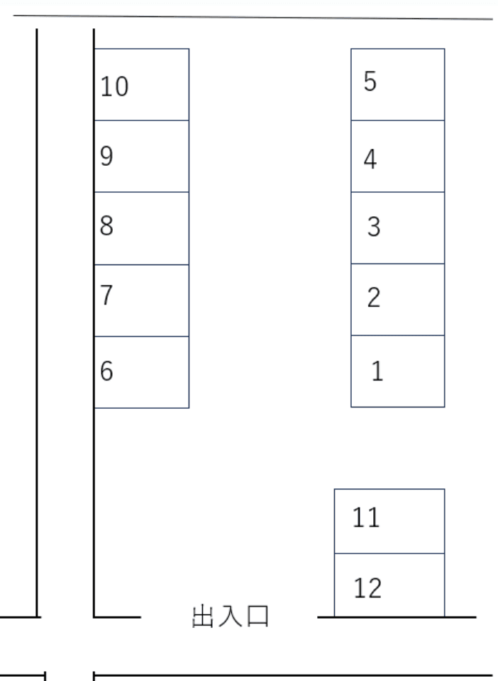 高良駐車場/522の駐車配置図