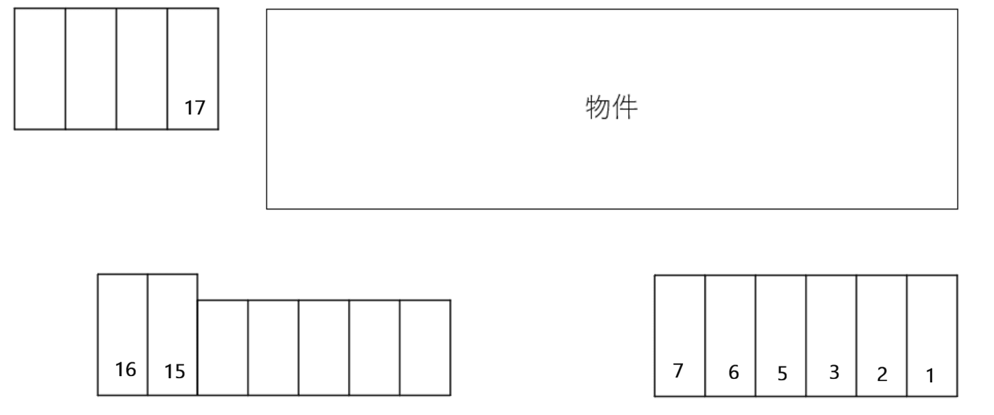 グリーンリーフの駐車配置図