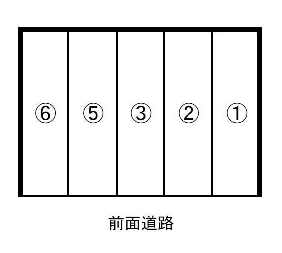 東中間3丁目No.2パーキングの駐車配置図