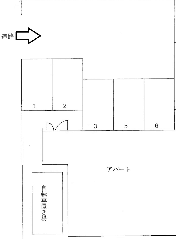 S・A・レイディアンス駐車場の駐車配置図