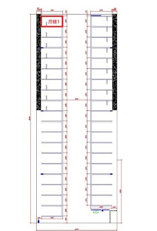 成東駅前の駐車配置図