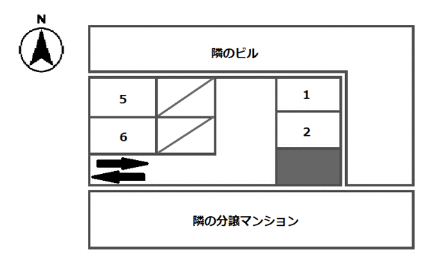 丸井駐車場の駐車配置図