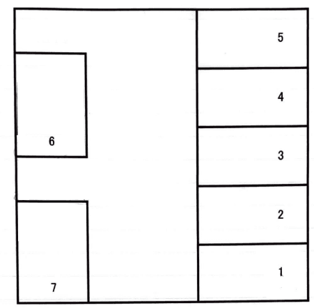 13070駐車場の駐車配置図