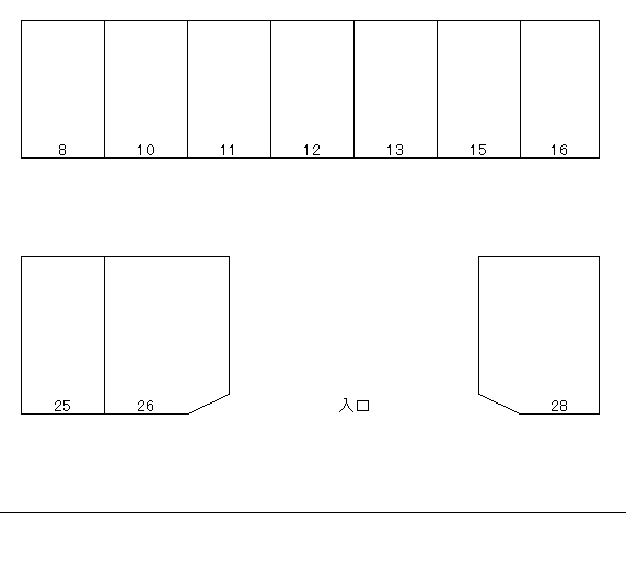 伊原A駐車場の駐車配置図