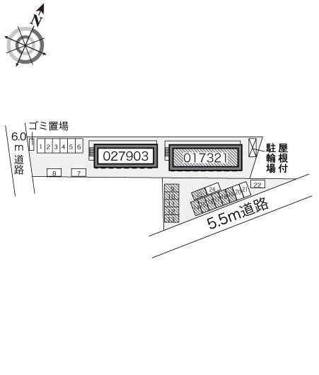 峰南(17321)の駐車配置図