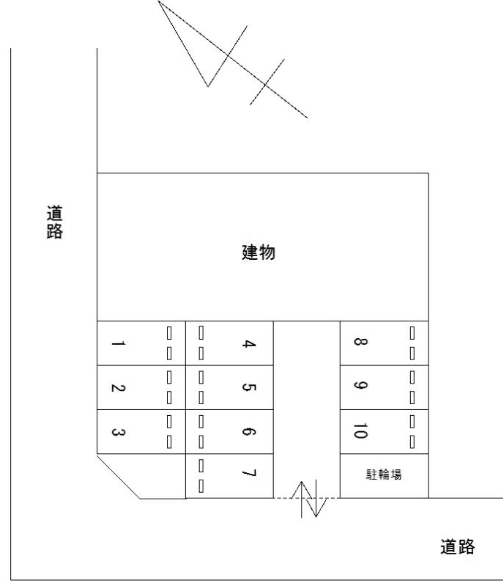 FKセフィラ江島駐車場の駐車配置図