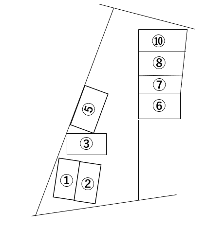 辻井モータープールの駐車配置図