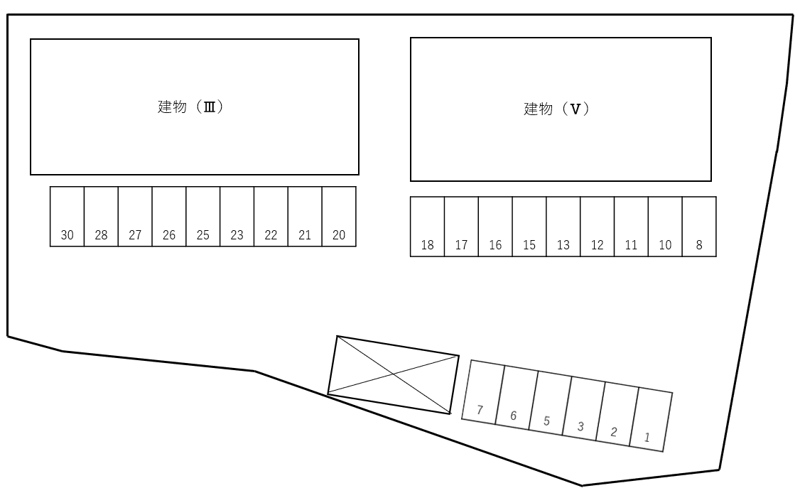 キャステルタウンハイムⅢの駐車配置図
