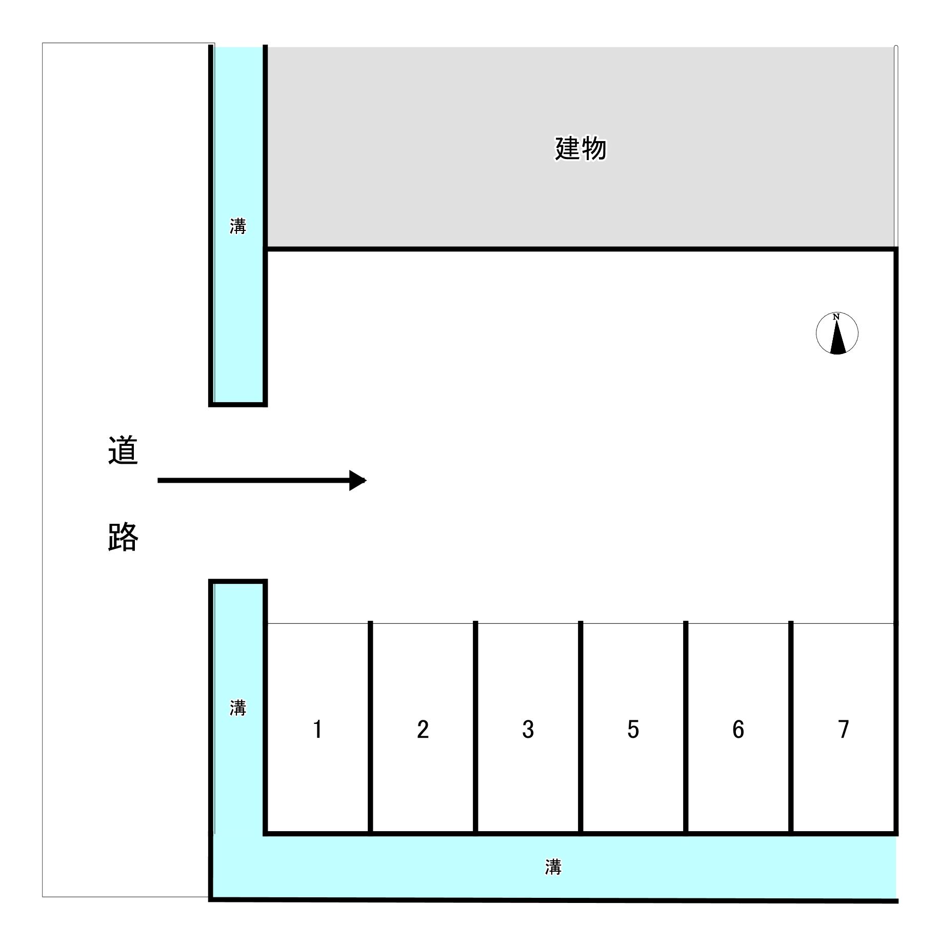 若松838パークの駐車配置図