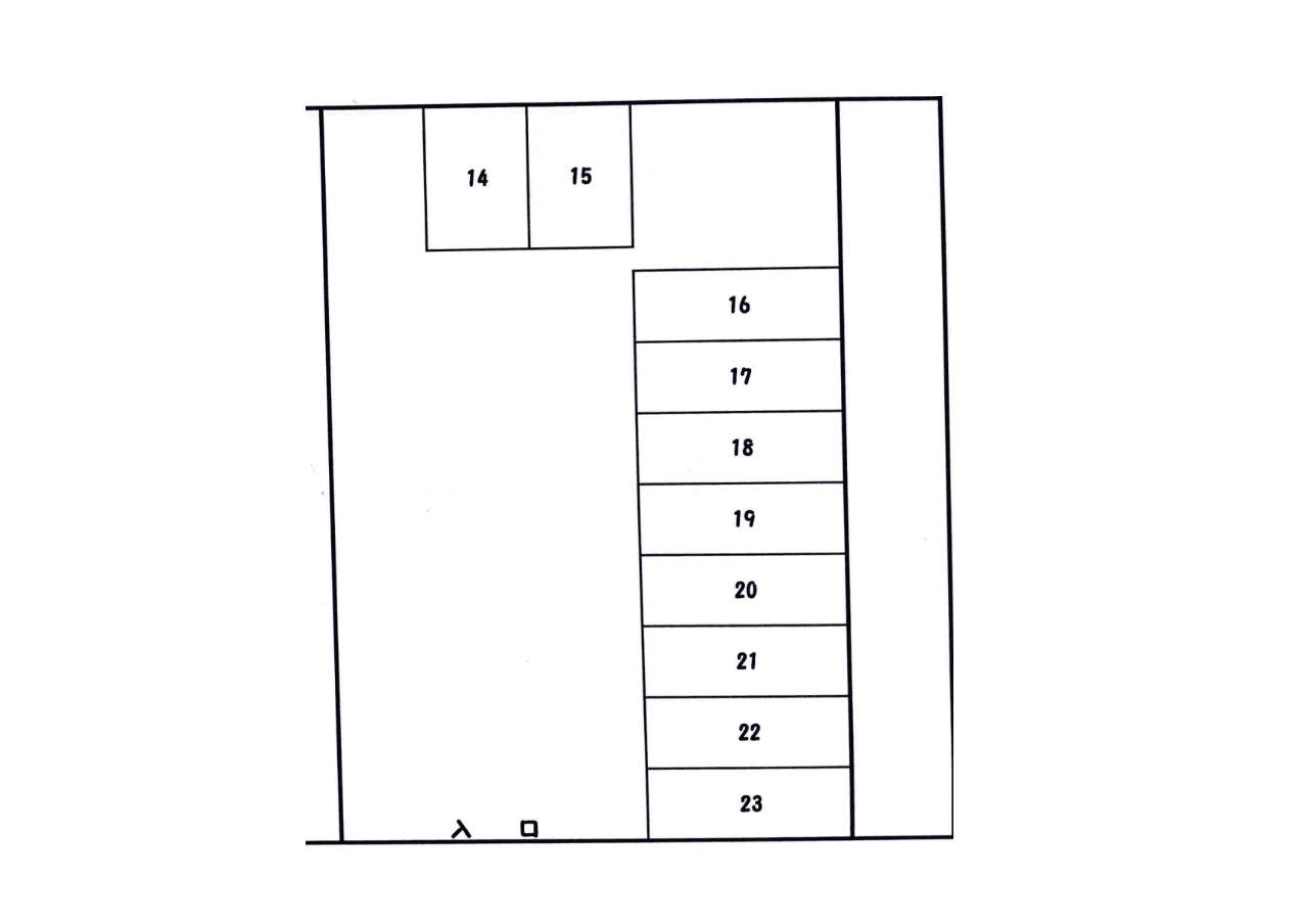 伊藤駐車場の駐車配置図