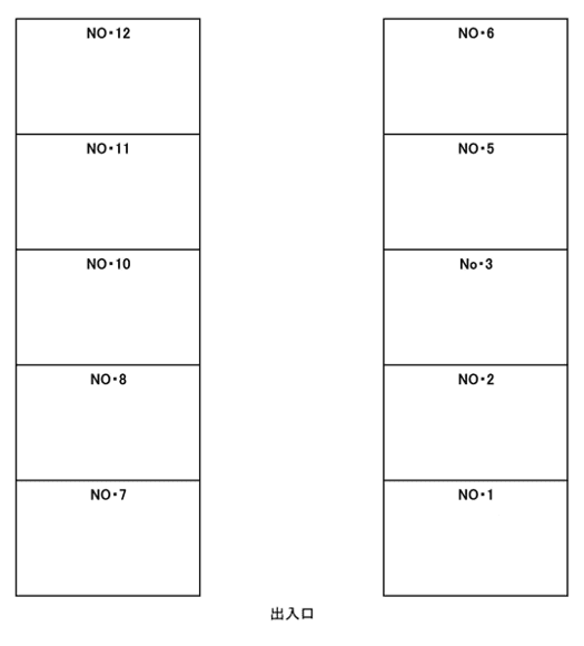 2000.和田駐車場の駐車配置図