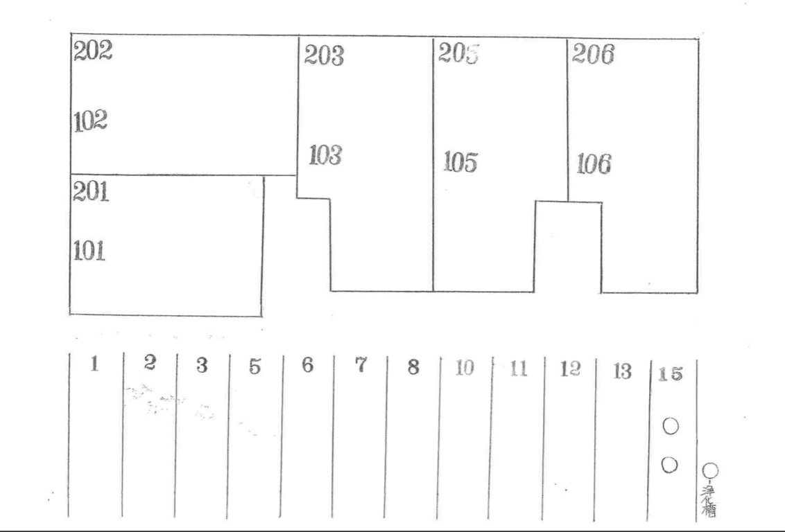 エクレールⅡの駐車配置図