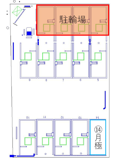 桜見町第1の駐車配置図