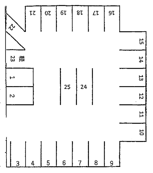 庄司田2丁目パーキングの駐車配置図