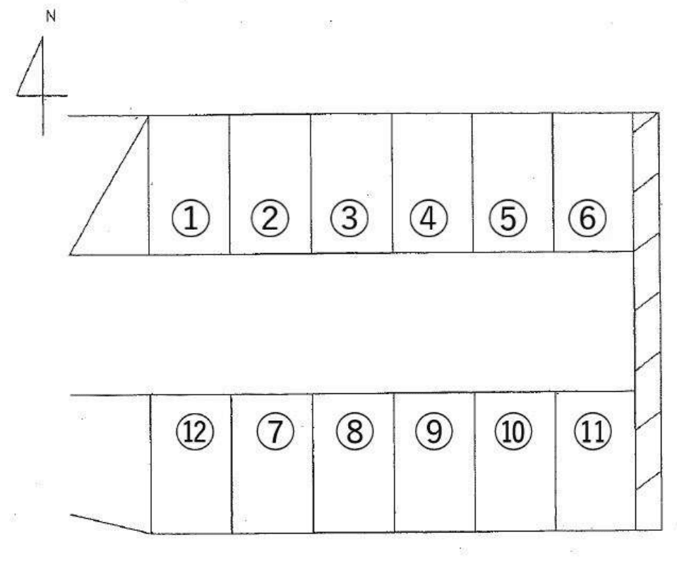 有玉台二丁目駐車場の駐車配置図