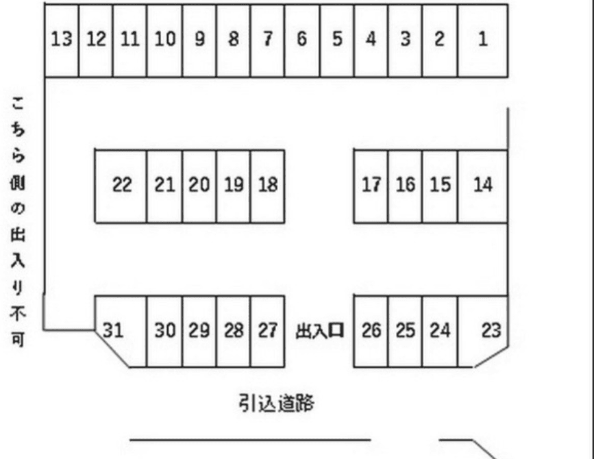見和2丁目パーキング2の駐車配置図