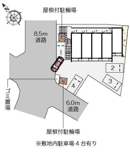 クレイノ新生Ⅲ(58525)の駐車配置図