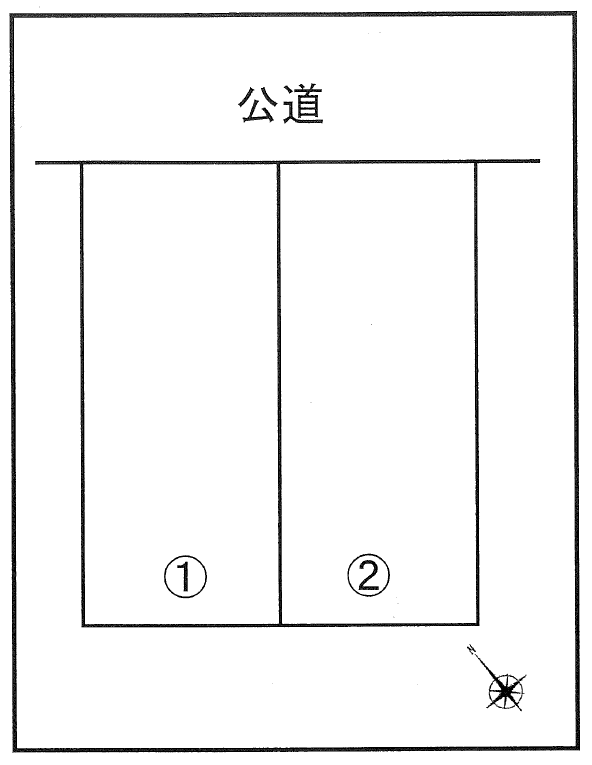 亀原千賀パーキングの駐車配置図