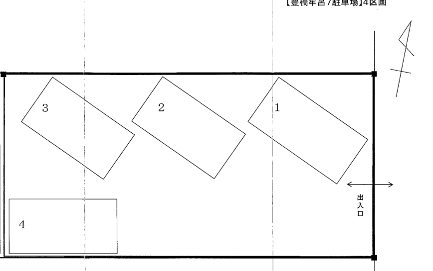 豊橋牟呂7駐車場の駐車配置図